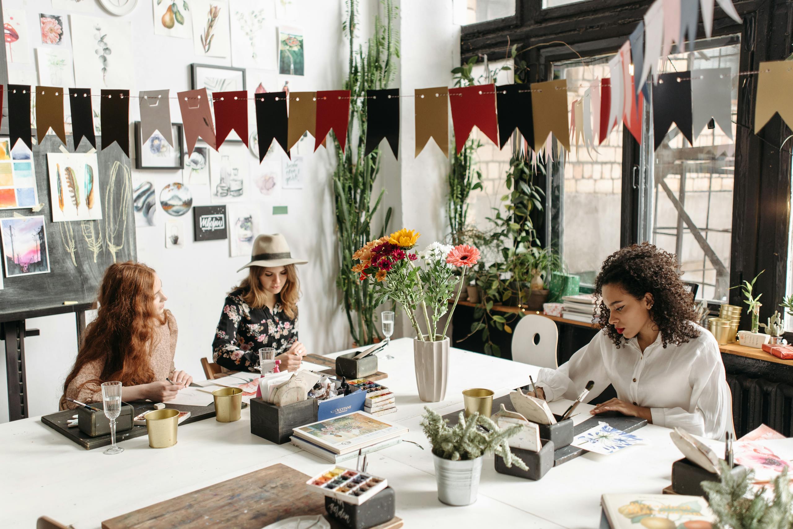 People Sitting at the Table